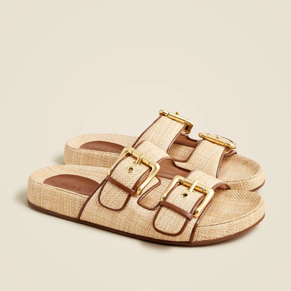 J Crew Marlow sandals in raffia BX926

Barely worn